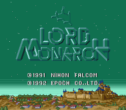BS Lord Monarch (Japan) Title Screen